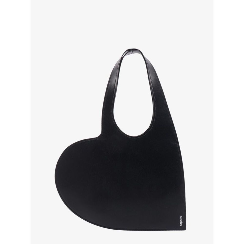 COPERNI WOMAN  Leather shoulder bag with logo print